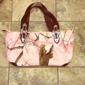 Real tree camouflage purse